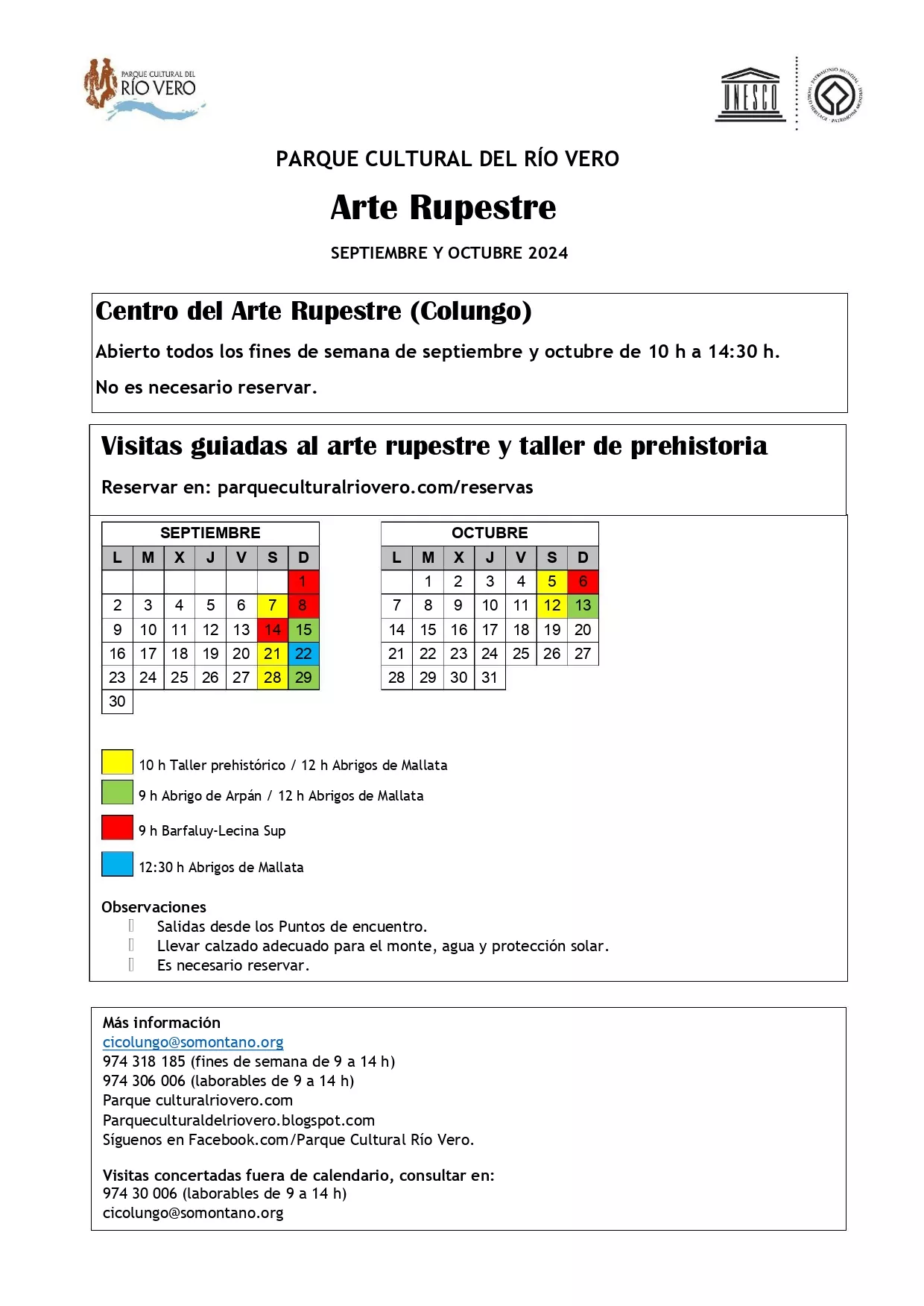 horarios